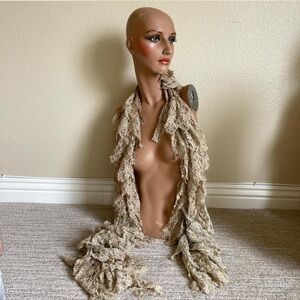 Vintage Magnolia Pearl Lace Scarf〰️